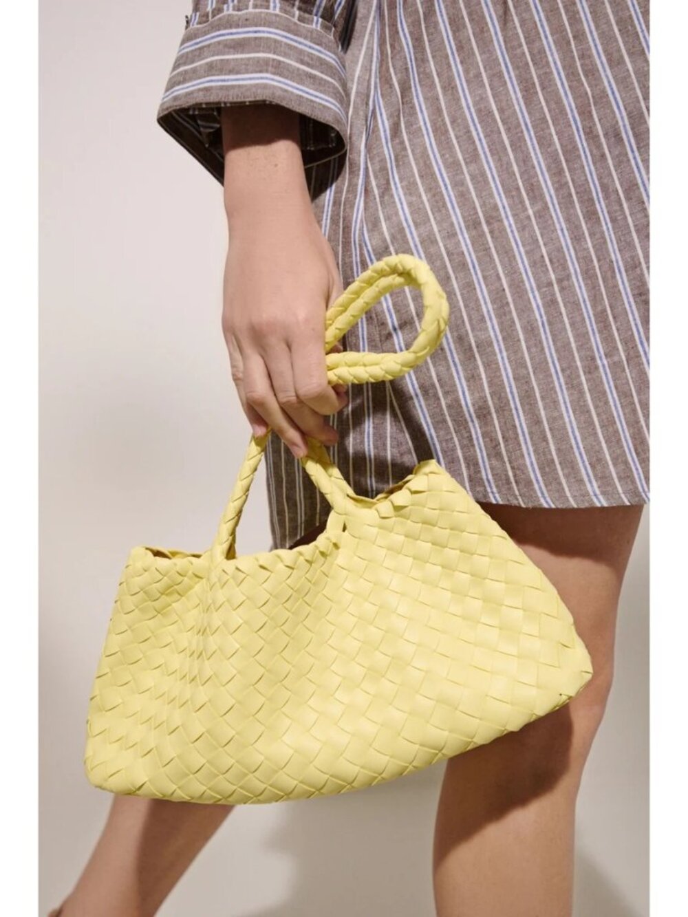 Moda Luxe Millie Hobo Handbag in Butter Yellow New Tote Bag Purse - Picture 4 of 13